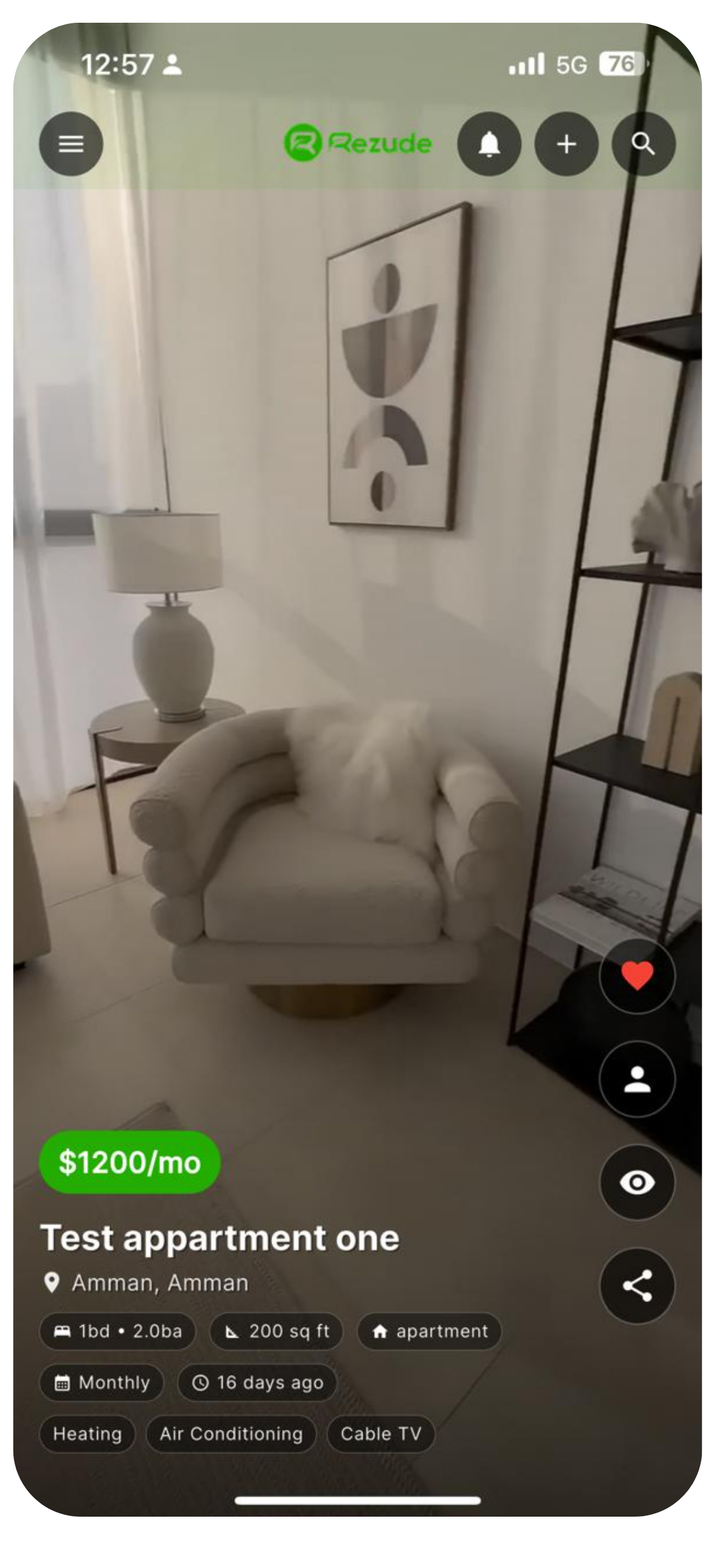 Mockup of the Rezude app on a smartphone